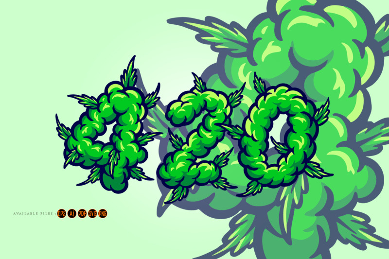 420-words-lettering-with-weed-smoke-ornate