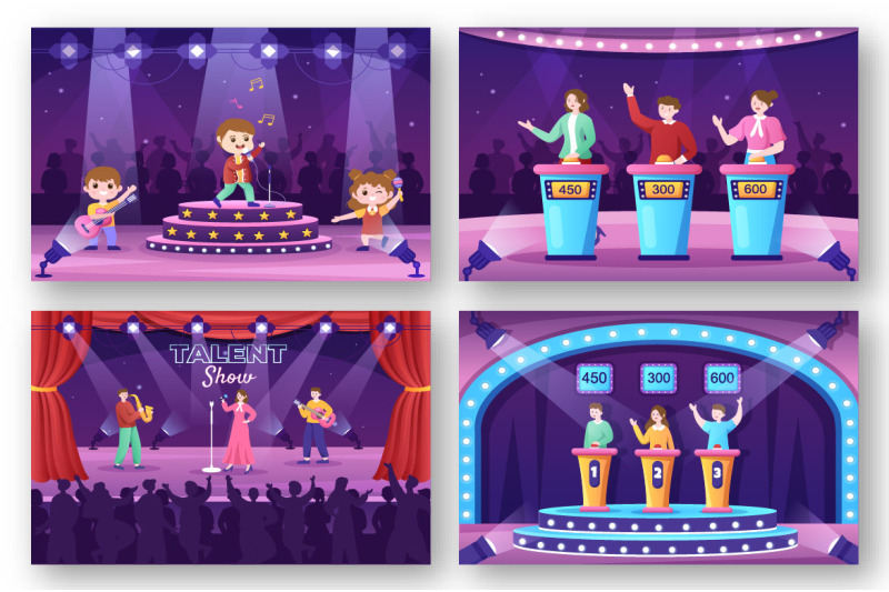 18-talent-show-and-tv-quiz-illustration