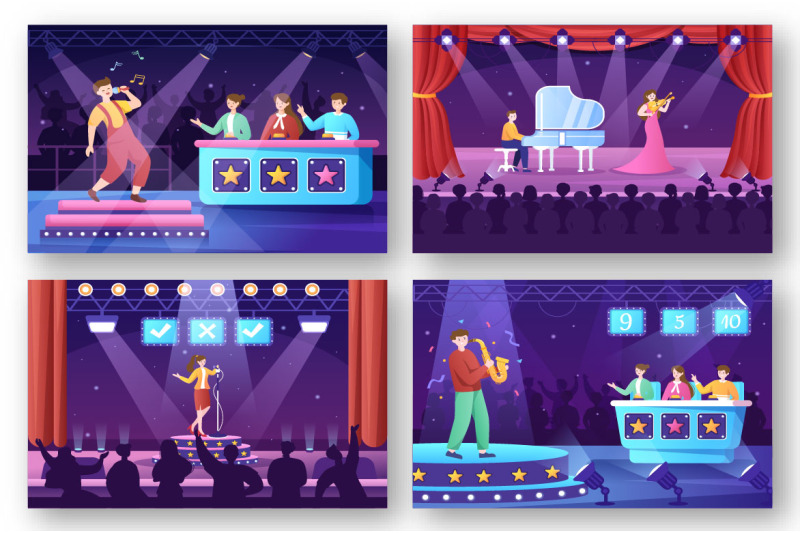 18-talent-show-and-tv-quiz-illustration