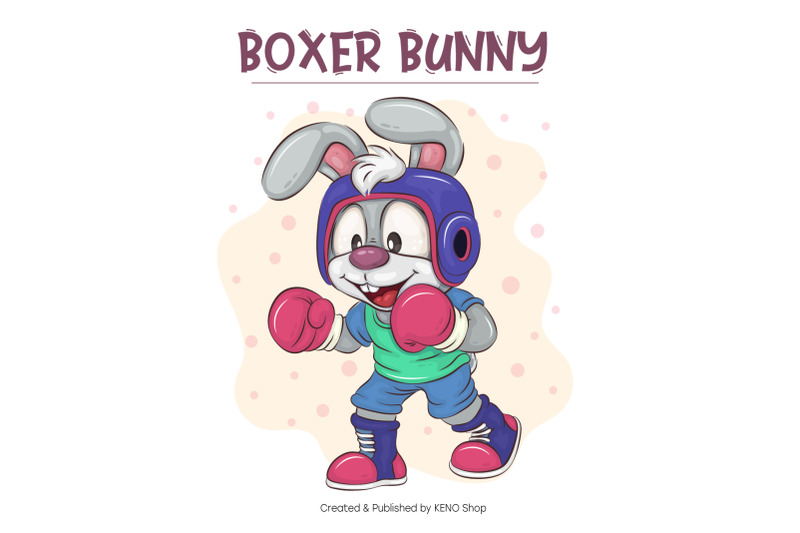 cartoon-bunny-boxer-t-shirt-png-svg