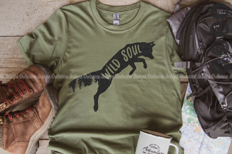 vintage-fox-wild-soul-sublimation-design