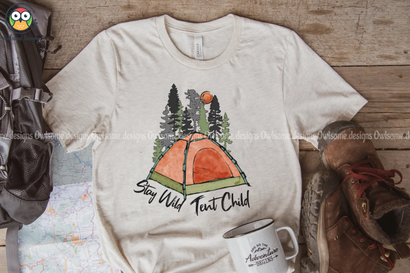 stay-wild-tent-child-sublimation-design