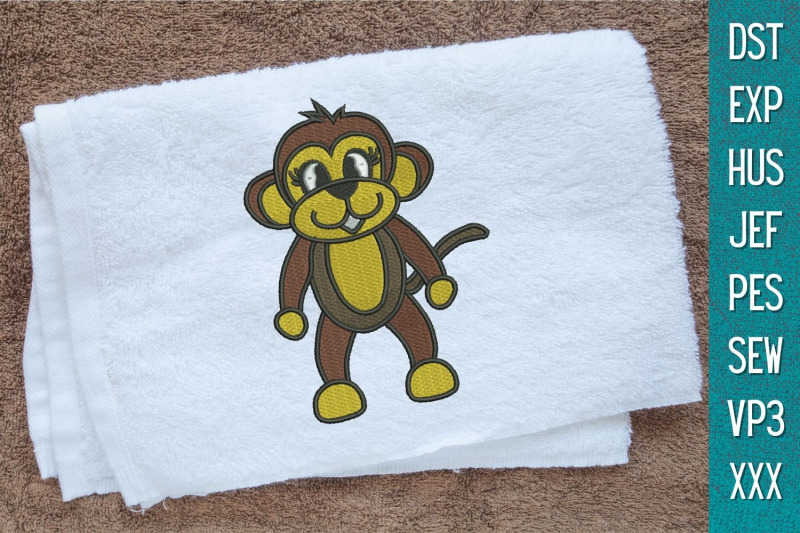 monkey-embroidery-designs