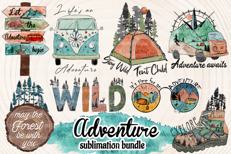 watercolor-adventure-sublimation-bundle