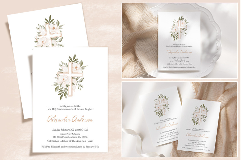 first-communion-invitation-template-floral-baptism-invite-card