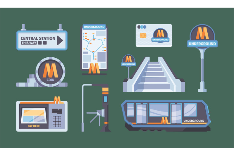 metro-system-urban-city-subway-elements-train-baggage-passengers-metr