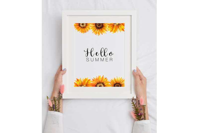 watercolor-sunflowers-collection