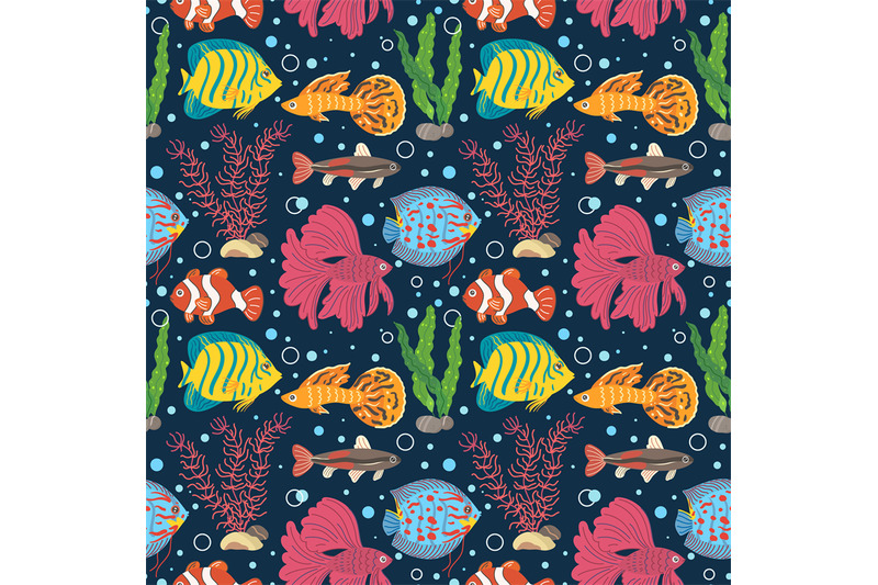 aquarium-fish-seamless-pattern-different-breeds-colorful-little-fishe