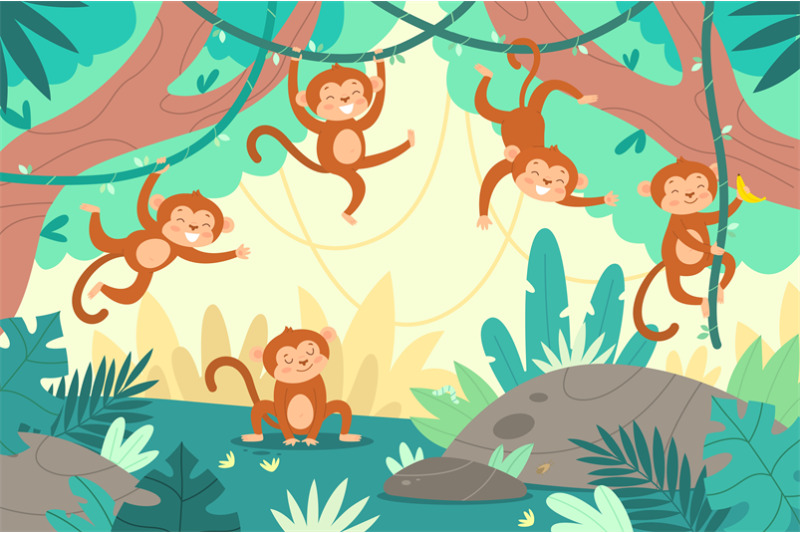 cute-monkeys-in-jungle-funny-little-marmosets-play-in-tropical-forest