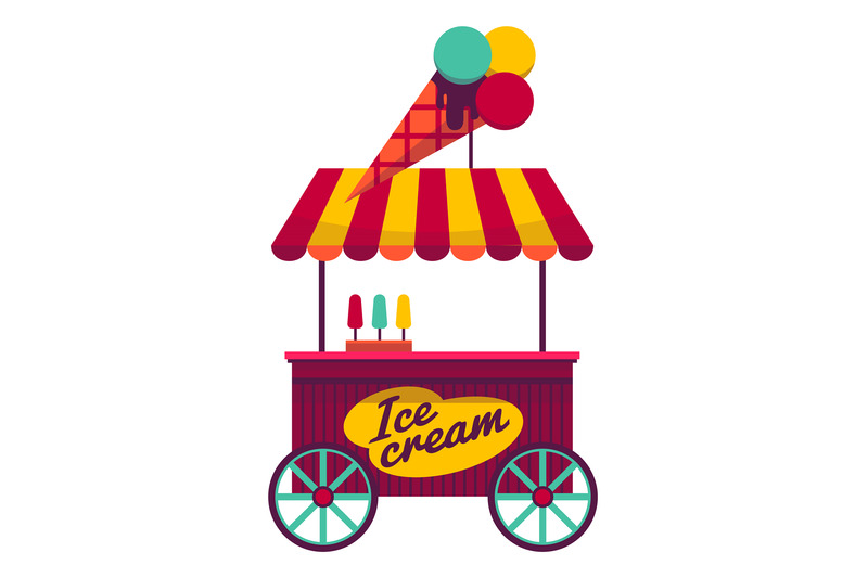 ice-cream-stand-cute-street-cart-with-waffle-cone-on-roof