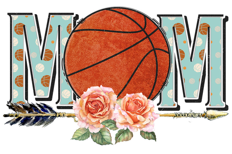 basketball-mom-floral-sublimation