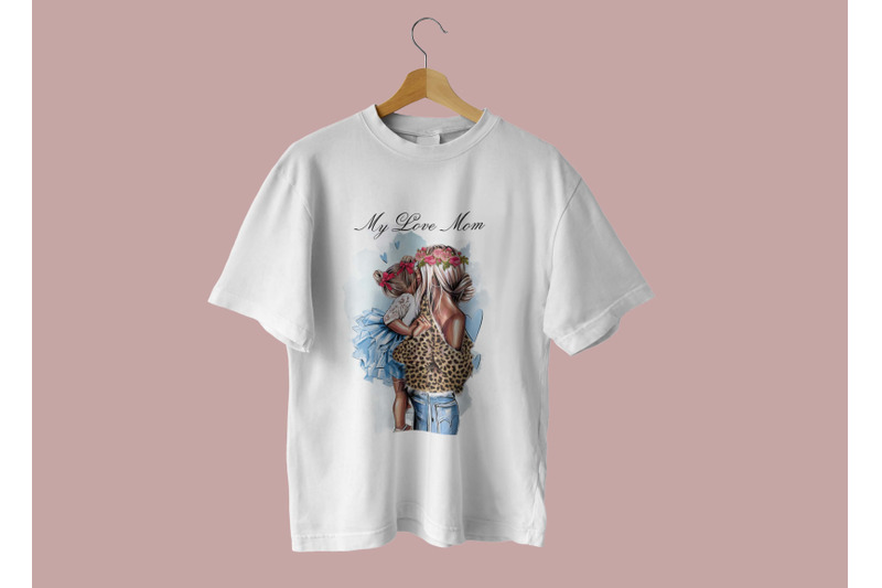 my-love-mom-mother-and-daughter-sublimation