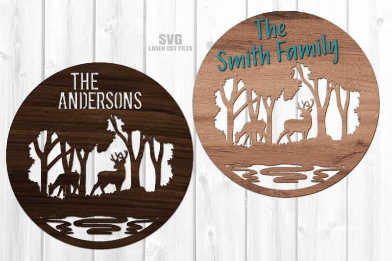 monogram-forest-deer-round-svg-laser-cut-files-buck-svg-glowforge