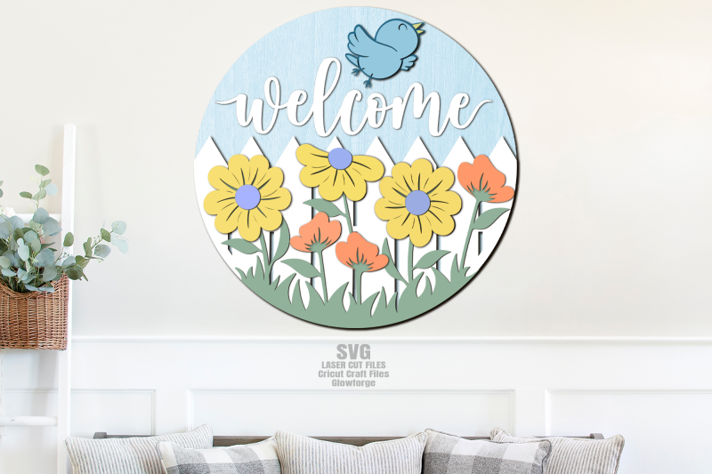 floral-welcome-sign-svg-laser-cut-files-bluebird-round-door-sign-svg