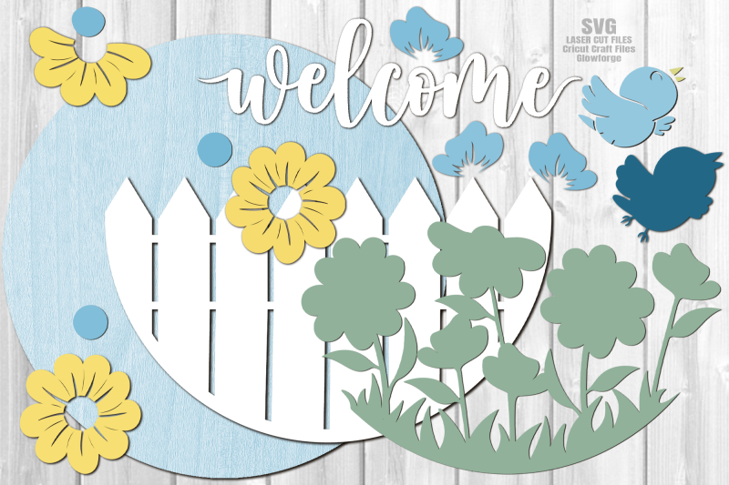 floral-welcome-sign-svg-laser-cut-files-bluebird-round-door-sign-svg