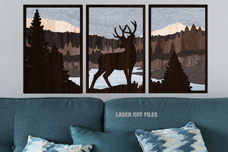 3-piece-forest-deer-scene-svg-laser-cut-files-buck-svg-glowforge