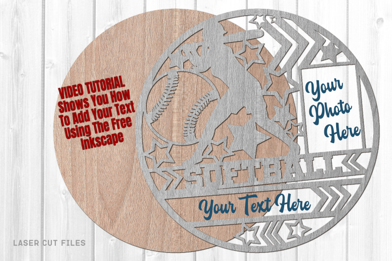 monogram-softball-svg-laser-cut-files-sports-round-svg-photo-frame