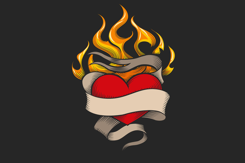 flaming-heart-colorful-emblem-isolated-on-black-background