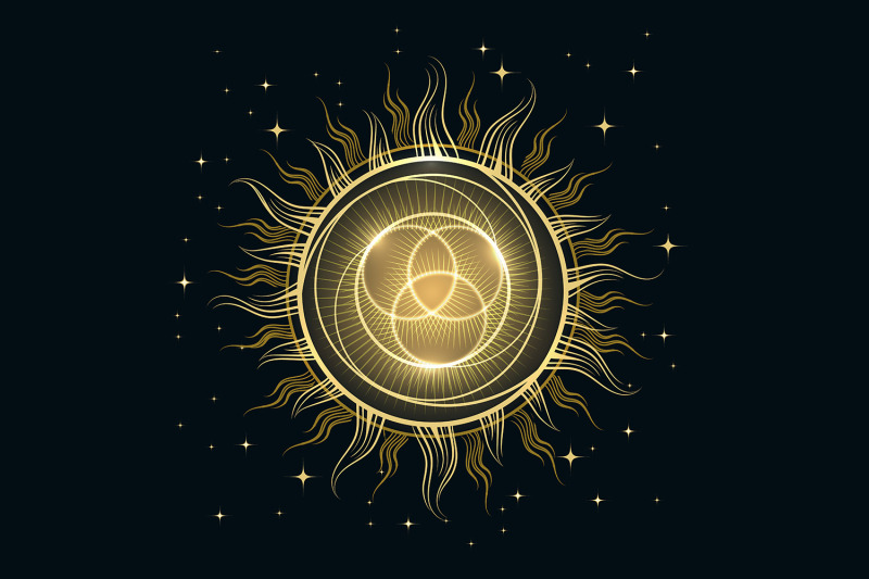 sun-in-the-sky-mystic-illustration-isolated-on-black
