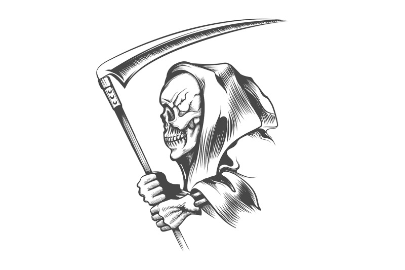 skull-in-a-hood-with-scythe-tattoo-isolated-on-white