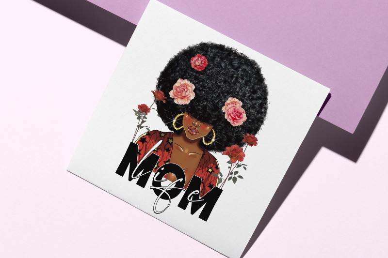 afro-mom-life-sublimation-design