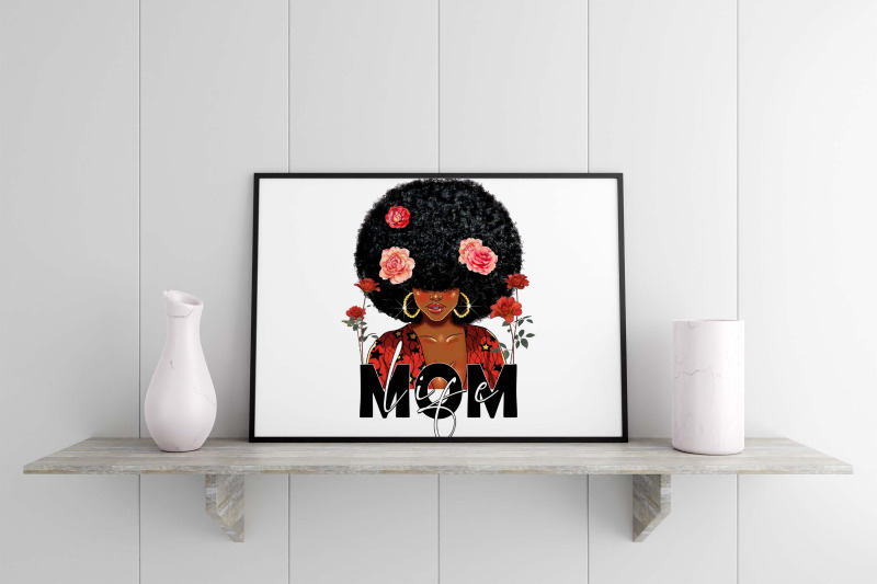 afro-mom-life-sublimation-design