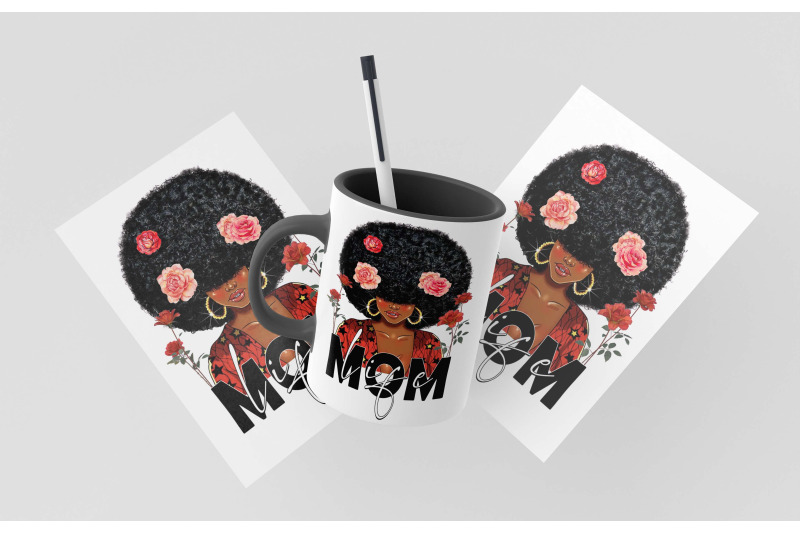 afro-mom-life-sublimation-design