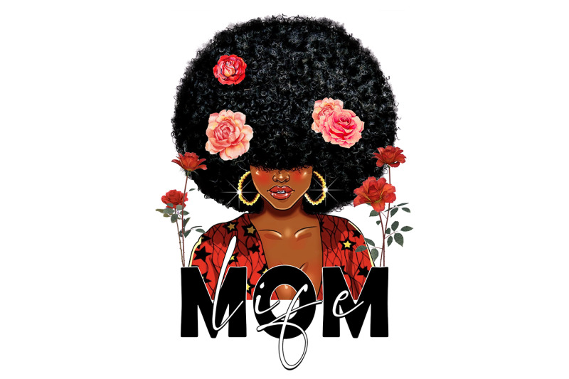 afro-mom-life-sublimation-design