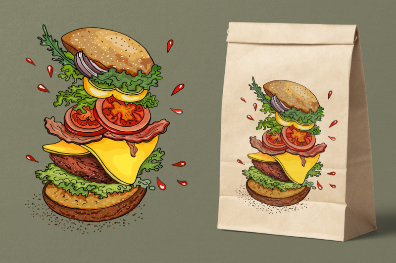 sublimation-fast-food-clipart