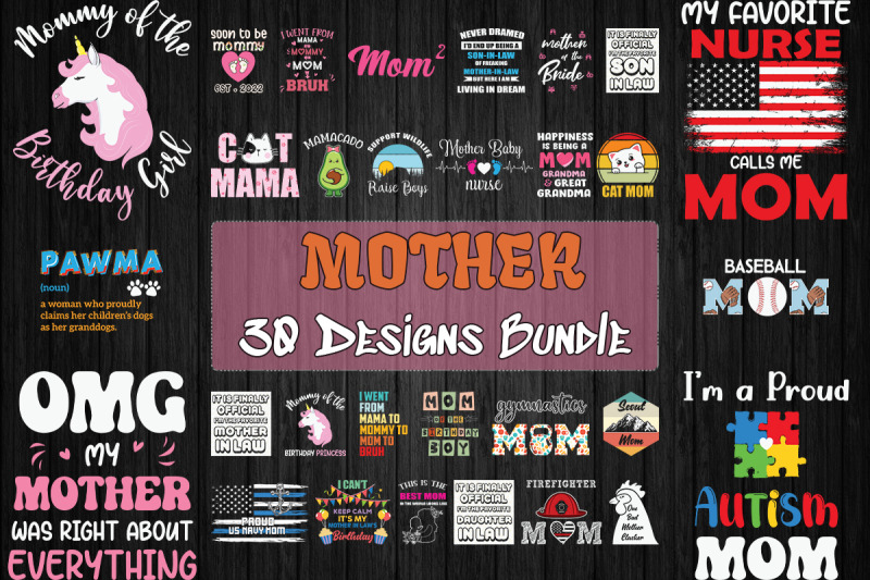 mother-bundle-svg-30-designs