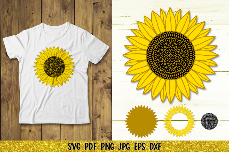 sunflower-svg-sunflower-monogram-svg-sunflower-mandala-svg