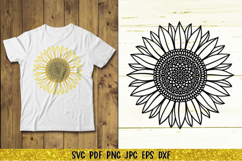 sunflower-svg-sunflower-monogram-svg-sunflower-mandala-svg