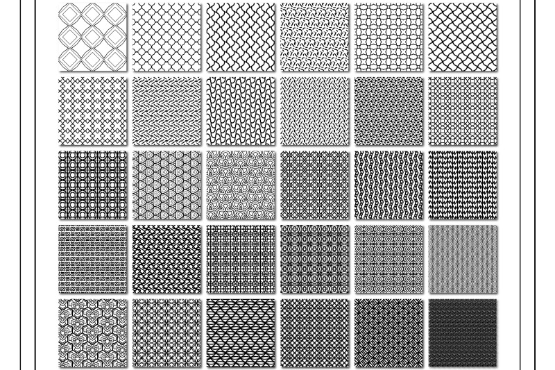 black-and-white-geometric-digital-paper-bundle