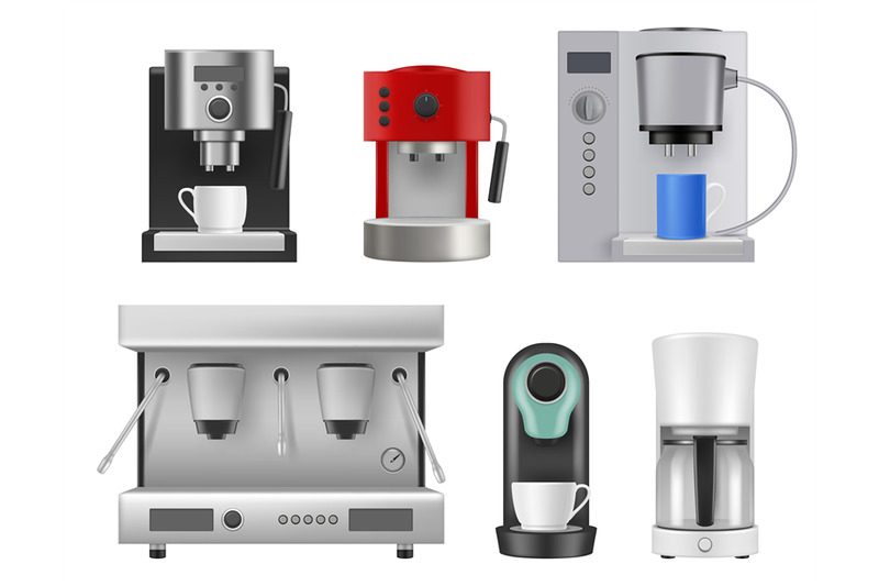 coffee-machines-kitchen-items-for-preparing-hot-beverage-drinks-cappu