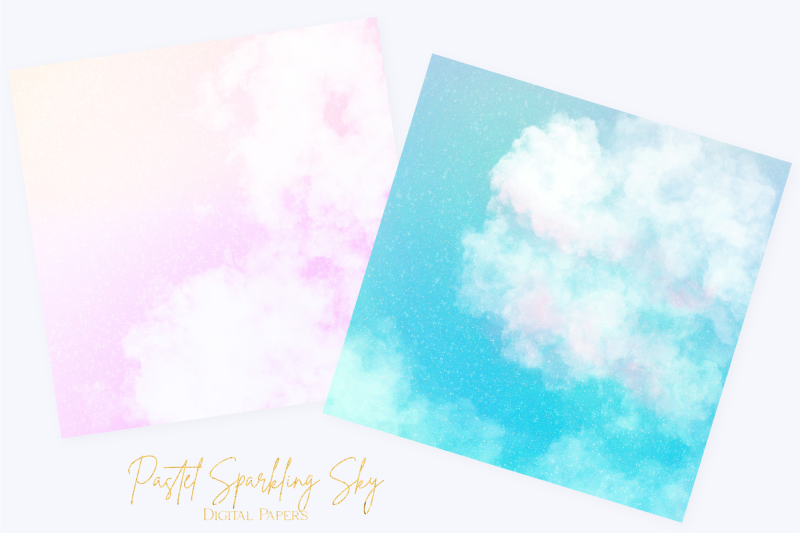 pastel-glitter-cloudy-sky-digital-papers