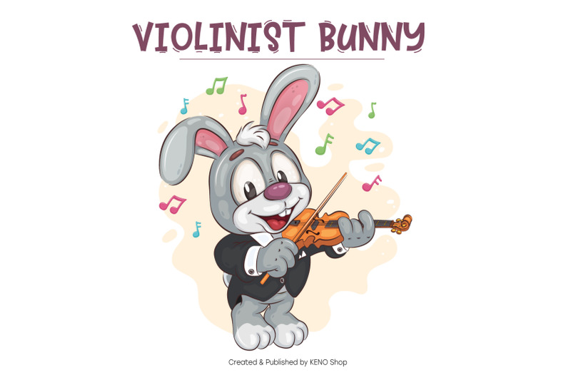 cartoon-bunny-violinist-t-shirt-png-svg