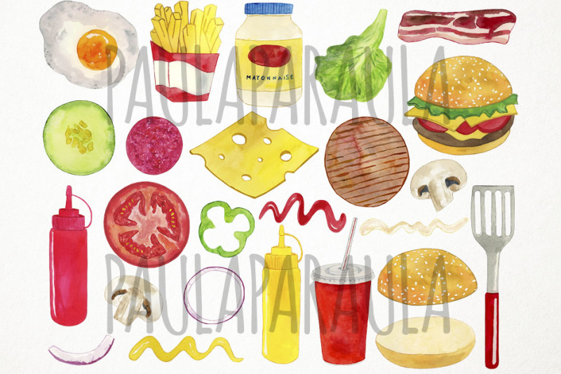 watercolor-burger-clipart-burger-ingredients-clipart-bbq-clipart