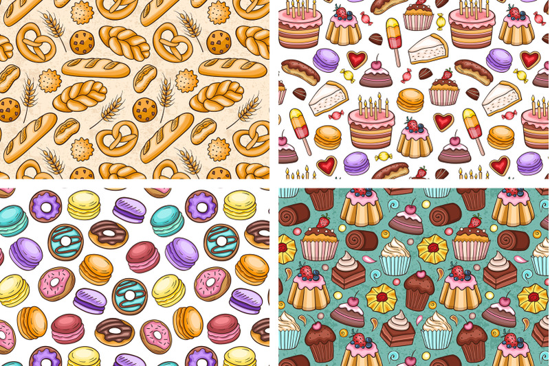bakery-and-sweets-doodle-design-kit