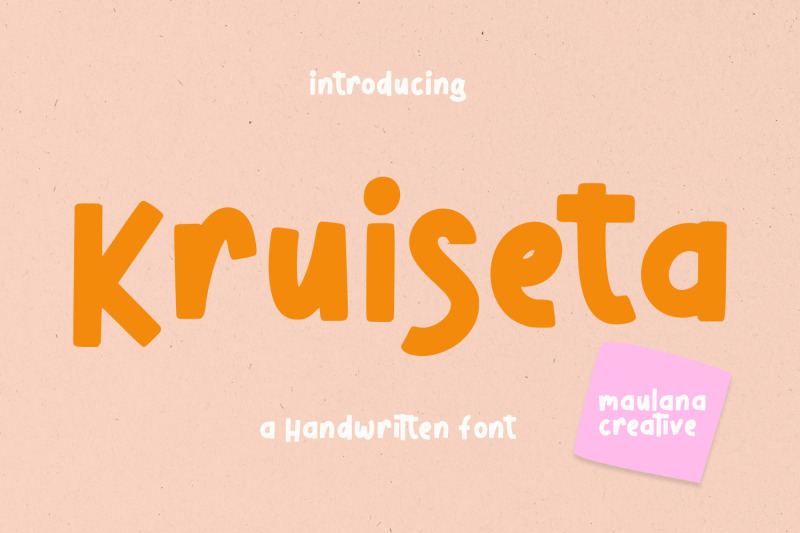 kruiseta-handwritten-display-font