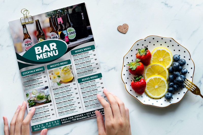 bar-menu-flyer-template