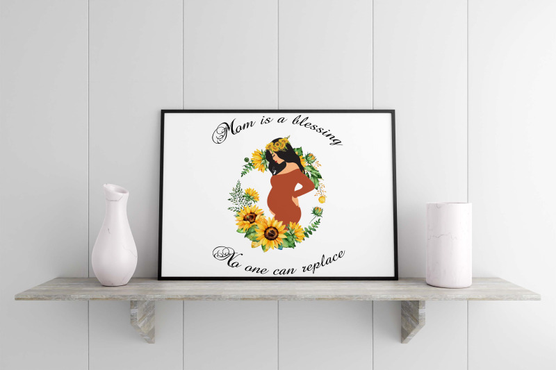 pregnant-woman-sunflower-monogram-sublimation