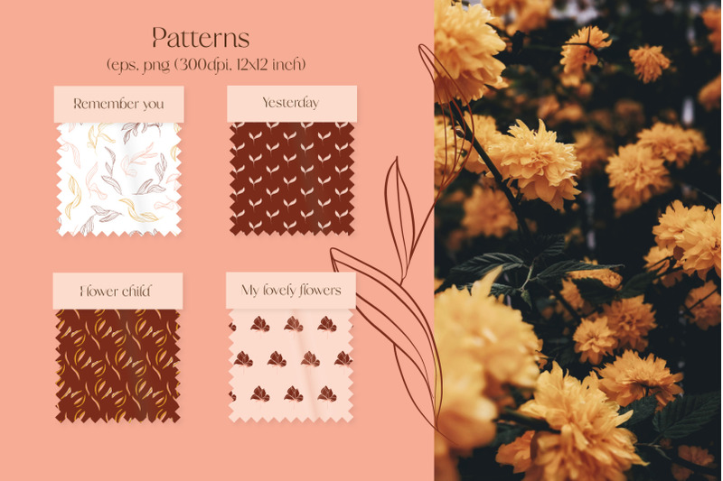 retro-floral-clipart-and-patterns