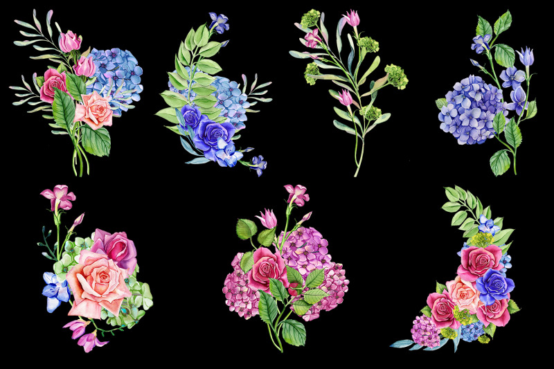 floral-bouquets-clipart-sublimation-png