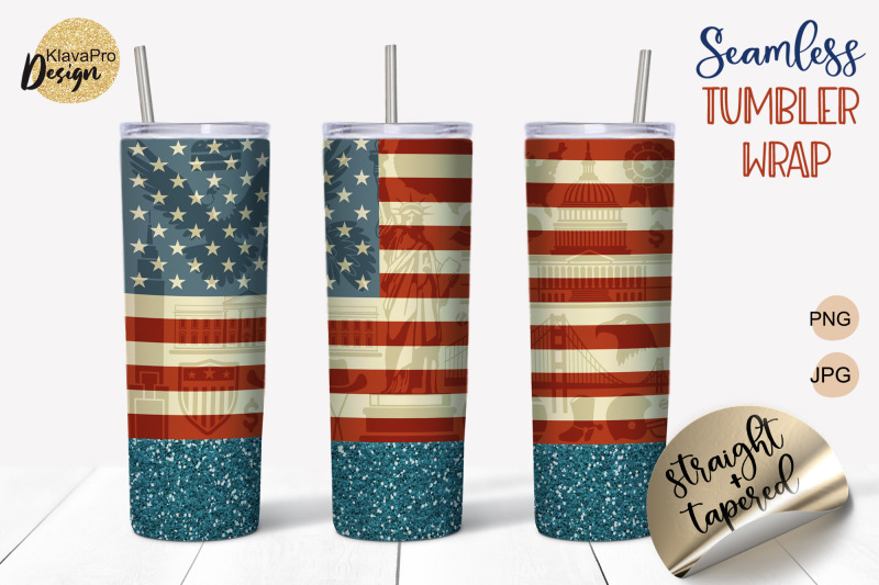 vintage-patriotic-tumbler-sublimation-bundle-of-seamless-design-20oz