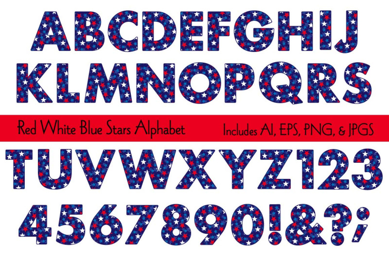 red-white-blue-star-alphabet
