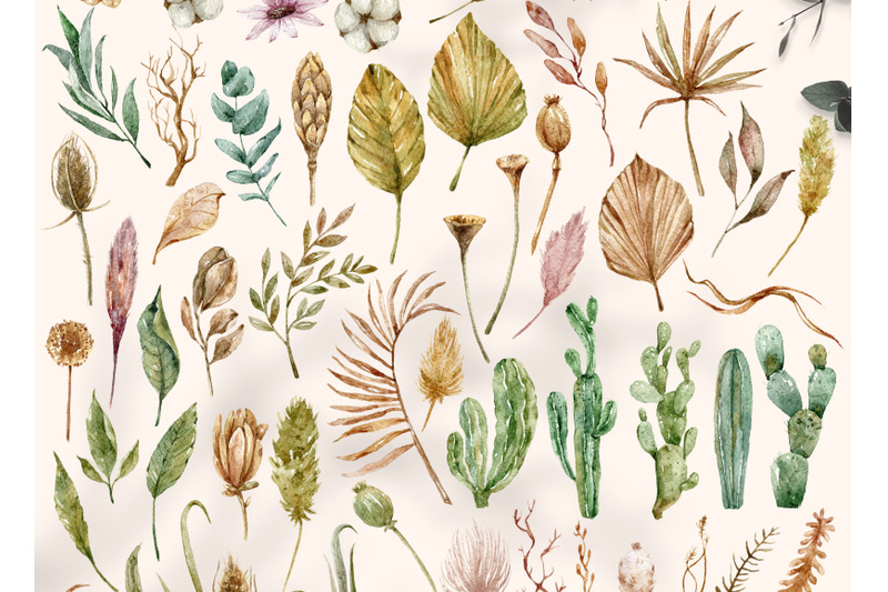 watercolor-boho-floral-clipart-95-png-files