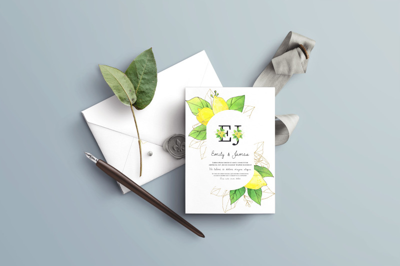 watercolor-lemon-clipart-citrus-wedding-invitation-frame-png