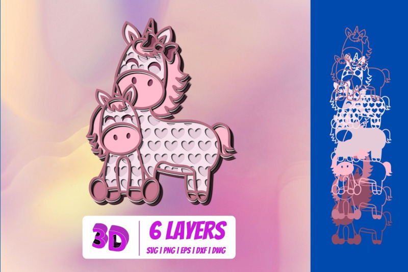 3d-mothers-day-unicorn-nbsp-svg