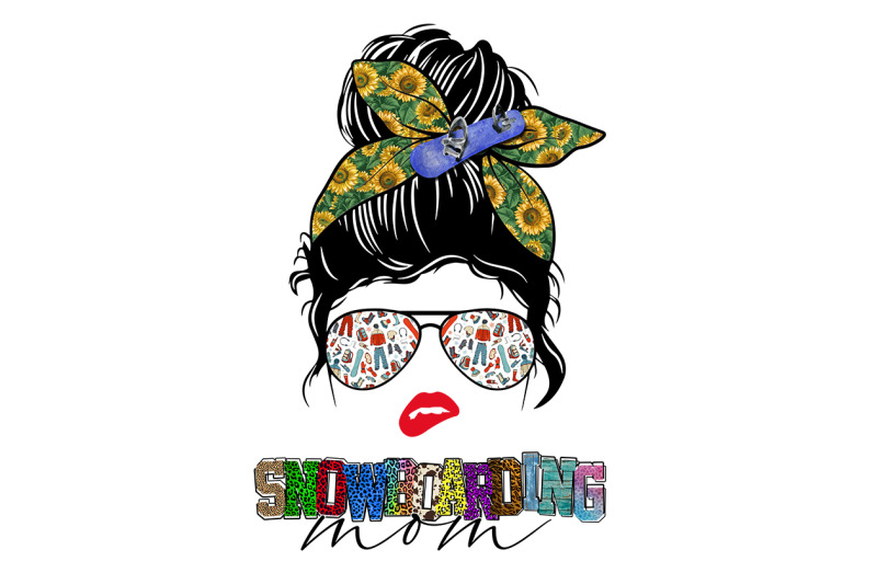 messy-bun-snowboarding-mom-sublimation