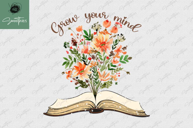 grow-your-mind-book-with-flowers-vintage